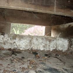 A crawl space vent in Queenstown that's bringing moisture into the home