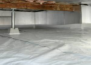 A sealed, insulated, and structurally repaired Middletown crawl space