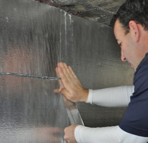 Insulation in the crawl space in Dover